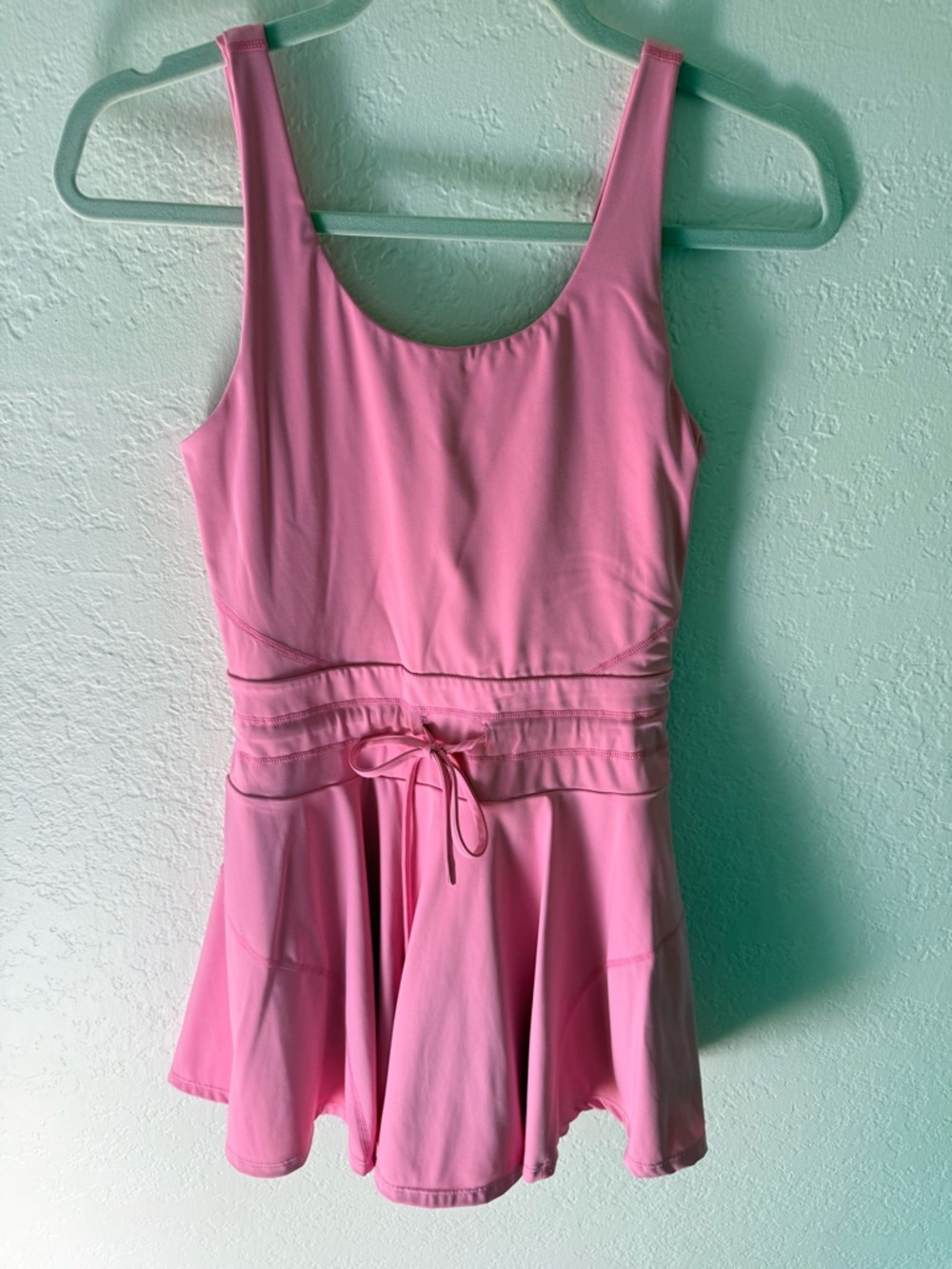 Pink Scoop Neck Tennis Dress